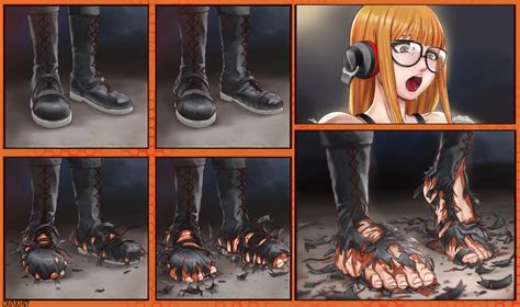 futaba sakura feet